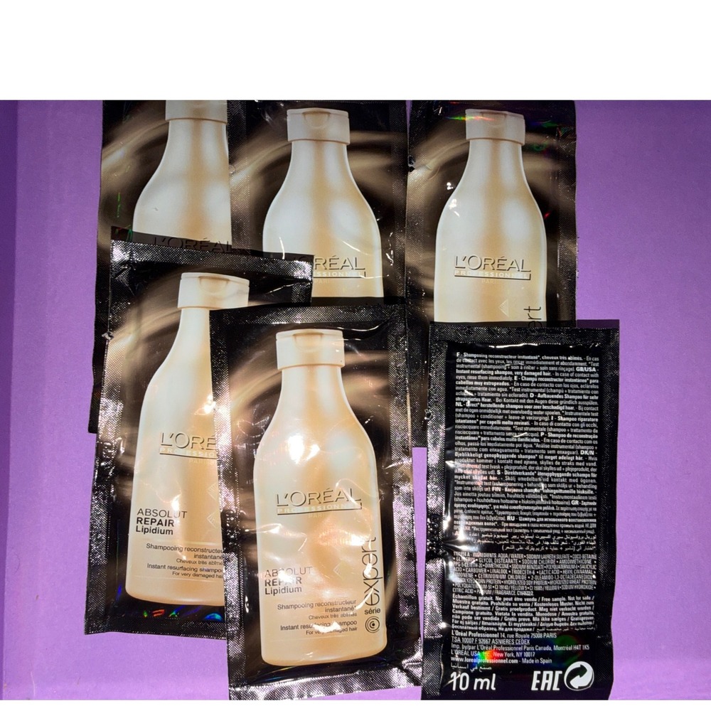 Loreal Professionnel Absolut Repair Lipidium Shampoo Travel Packets hair care